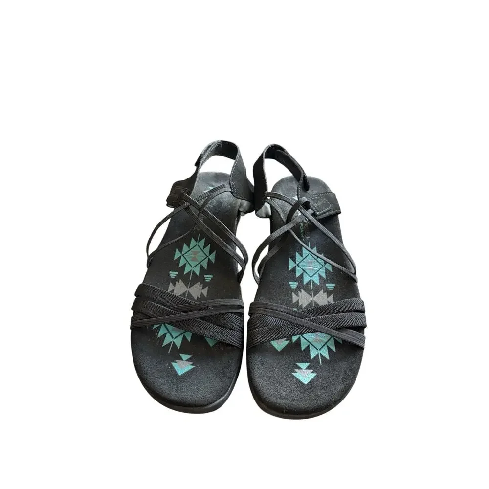 Skechers Reggae Slim Memory Foam Sandals Straps Comfort Walking Women’s Size 10
